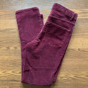 CORDUROY BURGUNDY JEANS!